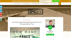 Desktop Screenshot of epiccv.com